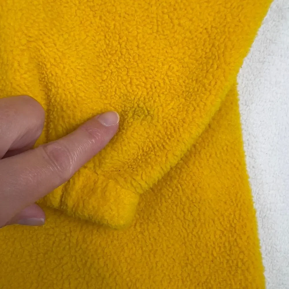 San Diego Pacific Beach Size S Mustard Yellow Fleece Zip Hoodie Dolphin USA